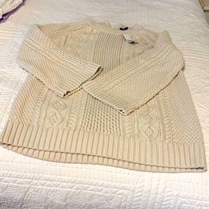 Great fall cable knit sweater.